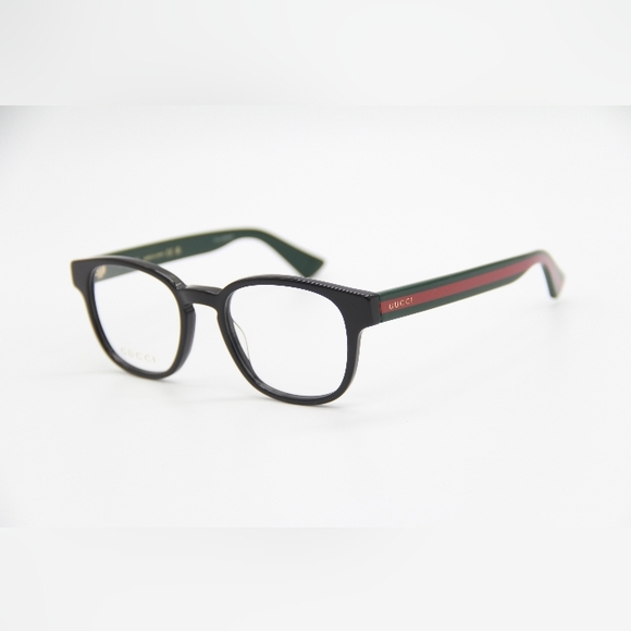NEW GUCCI EYEGLASSES GG0927O 001 BLACK GREEN ROUND WOMEN’S GUCCI EYEWEAR GG0927O - Picture 1 of 12